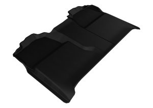 Chevrolet Silverado Crew Cab Floor Mat - Rear - 3D MAXpider - KAGU Series - Black - `07-`13